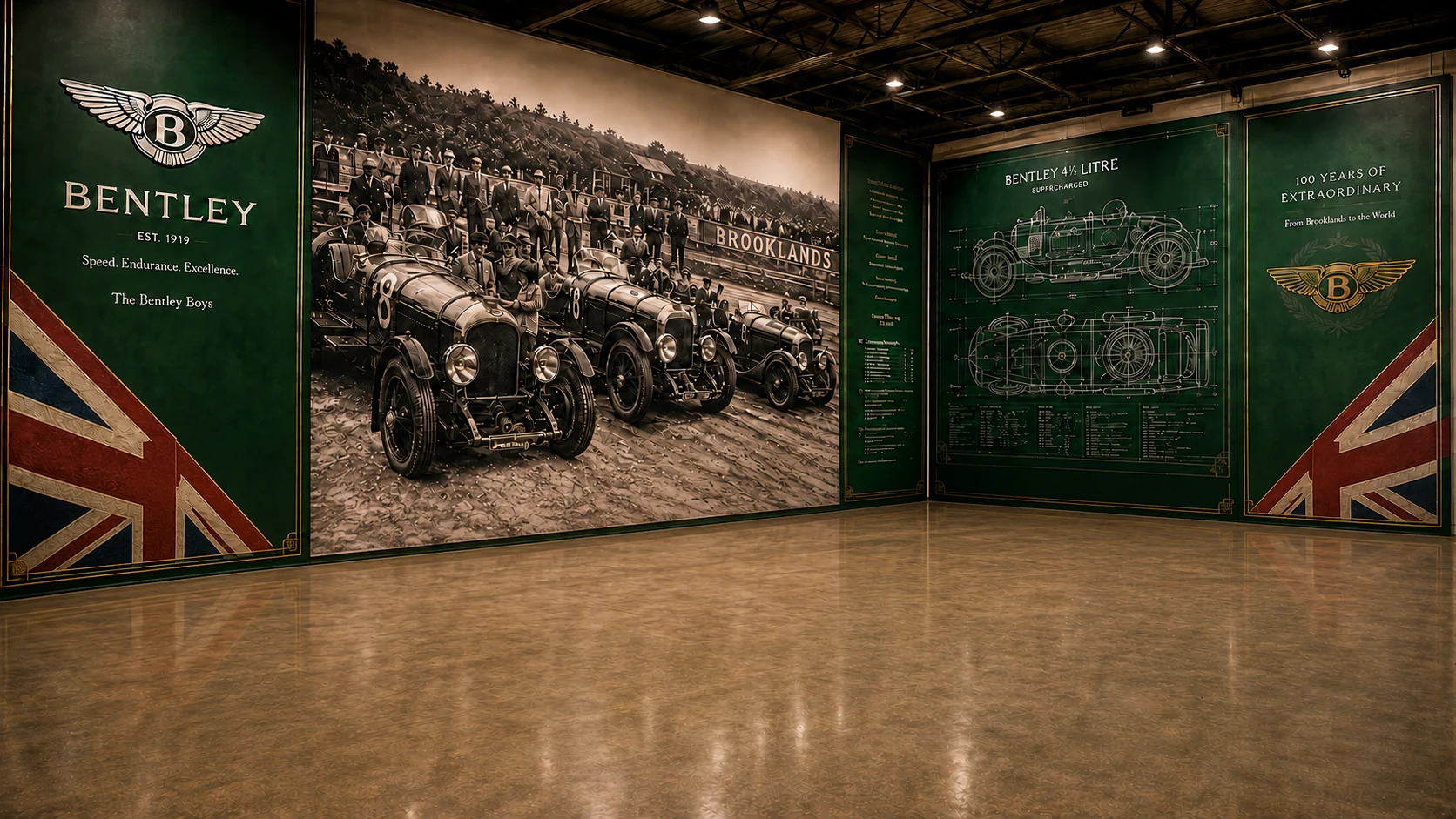 Bentley environment with bespoke graphics installed