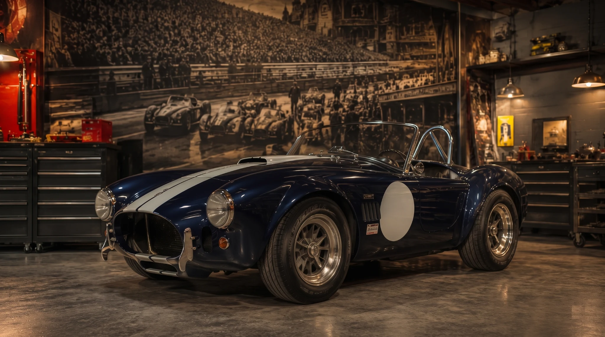 AC Cobra in a bespoke Galleria Exotica environment
