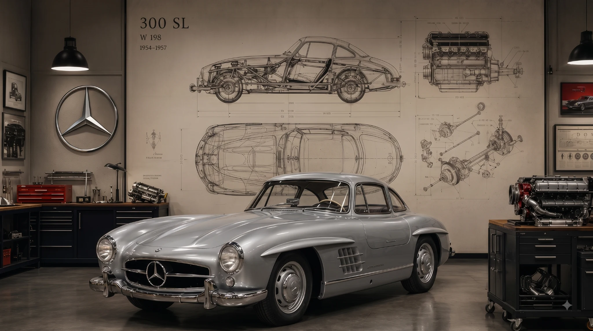Mercedes 300SL concept environment
